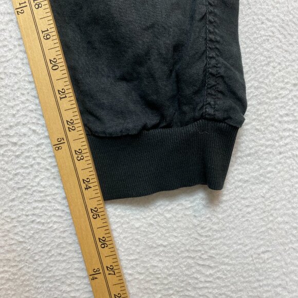 Caslon Jogger Womens MP Black Linen Casual Lounge Drawstring Pants Pockets - Picture 7 of 8